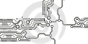 Electrical circuit technical drawing. Engineering industry of the future. Industrial technologies.Vector illustration