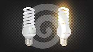 Electrical Compact Fluorescent Lamp Cfl Vector