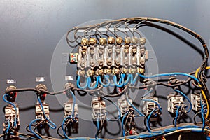 Electrical connection inside panel