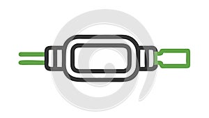 Electrical Connector Plug Icon Vector, Power Cable Interface Symbol, vector design Generative AI photo