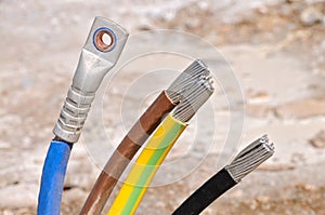 Electrical electric cable wires