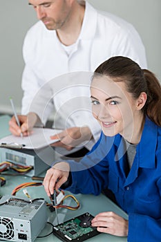 Electrical and electronic assembler