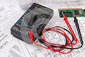 Electrical engineering drawings, electronic board and digital mu