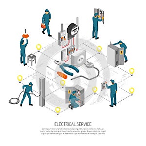 Electrical Engineering Isometric Flowchart