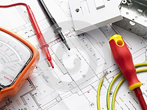 Electrical Equipment On House Plans photo