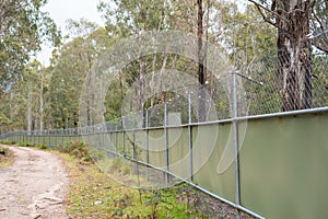 Electrical fence in the forest