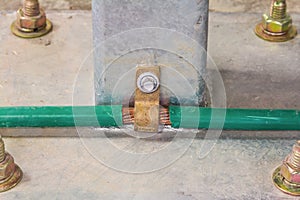 Electrical grounding connection photo
