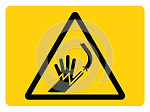 Electrical Hazard Symbol Sign, Vector Illustration, Isolate On White Background Label. EPS10