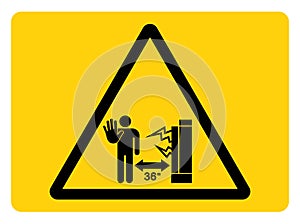 Electrical Hazard Symbol Sign, Vector Illustration, Isolate On White Background Label.EPS10