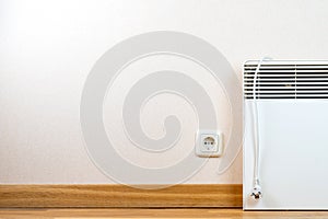 Electrical heater is switched off due to the energy crisis in world, sanctions and expensive and high energy prices.