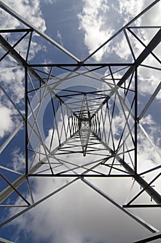 Electrical high tension tower in Mallorca