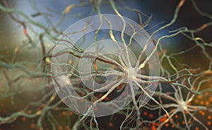 Electrical impulses in the human brain