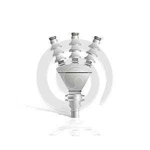 Electrical insulator. Vector illustration.