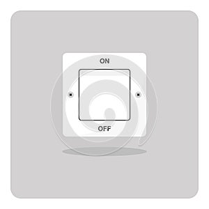 Electrical light switch On/Off icon.