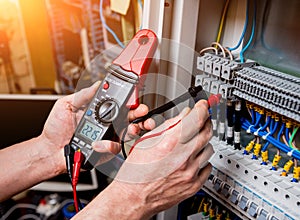 Electrical measurements with multimeter tester. Electrical background.