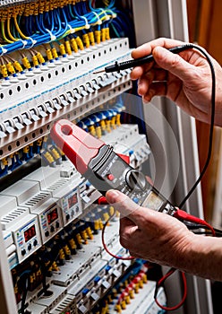 Electrical measurements with multimeter tester. Electrical background.