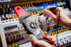 Electrical measurements with multimeter tester. Electrical background.