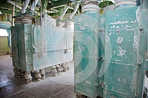 Electrical mill machinery for the production of wheat flour