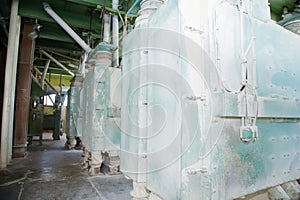 Electrical mill machinery for the production of wheat flour
