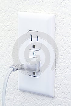 Electrical outlet with cord