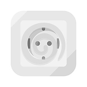Electrical outlet flat clipart vector illustration