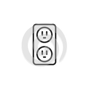 Electrical Outlet line icon