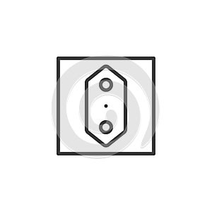 Electrical Outlet line icon