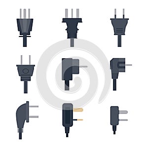 Electrical outlet plug vector illustration.