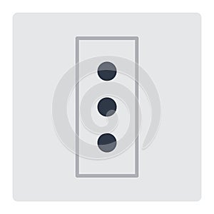 Electrical outlet plug vector illustration.