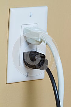 Electrical Outlet with two cable