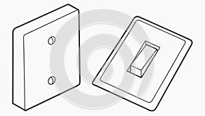 Electrical Outlets, Power and Connectivity, Vector Design Generative AI