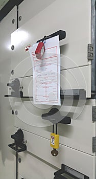 electrical part and accessories in the control cabinet