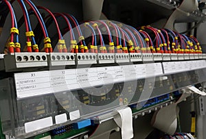 Electrical part and accessories in the control cabinet , control and power distributor,lockout