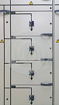 Electrical part and accessories in the control cabinet , control and power distributor,lockout