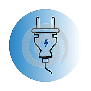 electrical plug Logo Template vector icon illustration design