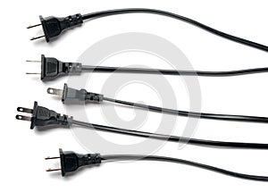 Electrical Plugs Isolated on White