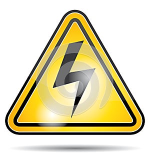 Electrical power danger icon.