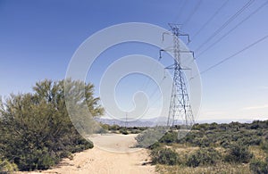 Electrical Power Lines Southwestern USA