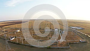 Electrical power station aerial