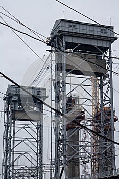 electrical power station in the city