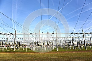 Electrical power station with sky