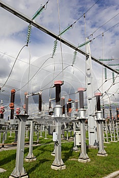 Electrical power substation.