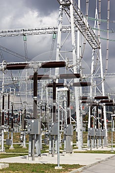 Electrical power substation.