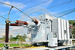 Electrical power transformer in substation