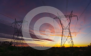 Electrical power transmission towers