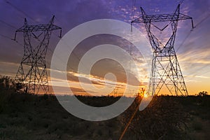 Electrical power transmission towers