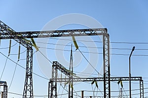 Electrical pylon and high voltage power lines