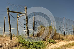 Electrical and razorblade fencing to help safeguard farmland