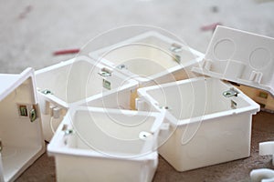 Electrical renovation work, many electrical box