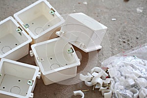 Electrical renovation work, many electrical box